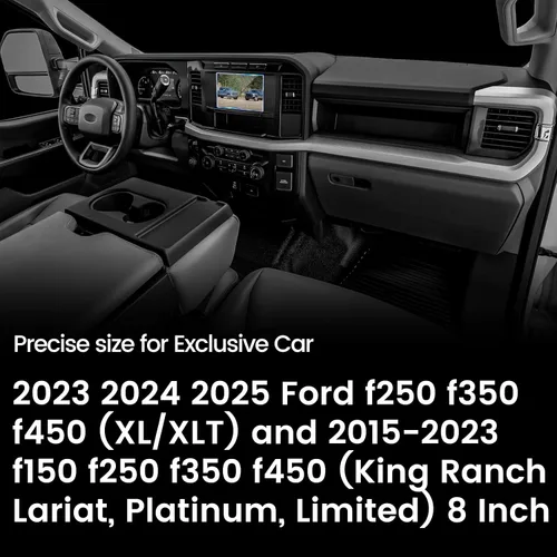 Vista 2 de GFJNFG - Protector de pantalla compatible con Ford F250 2025 2026 de 8 pulgadas, para Ford F250 F350 F450 2023-2026 [XL/XLT] y para Ford F150