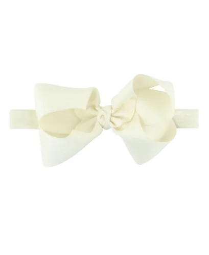 Vista 6 de RuffleButts® Diadema con lazo negro para niñas, talla única
