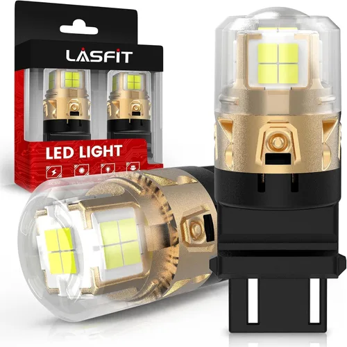 Vista 19 de LASFIT Bombilla LED de 194 color rojo 168 T10 192 2825 W5W Canbus sin errores, sin polaridad, 400 lúmenes, extremadamente brillante para luz