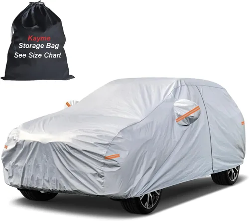 Vista 21 de Kayme Funda impermeable para automóvil deportivo para todo tipo de clima. Consulta la tabla de tallas del vehículo para un ajuste preciso. Cubierta