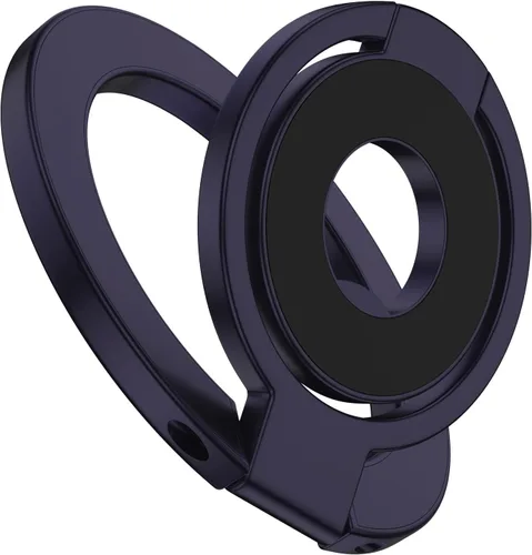 Vista 10 de Agarre magnético para teléfono, soporte plegable MagSafe para teléfono celular, soporte de anillo magnético de dos caras para Samsung Galaxy S26 S25