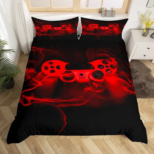 Vista 46 de Erosebridal Juego de ropa de cama para niños de construcción tamaño individual para niños, cubierta de edredón para camiones excavadoras, juego