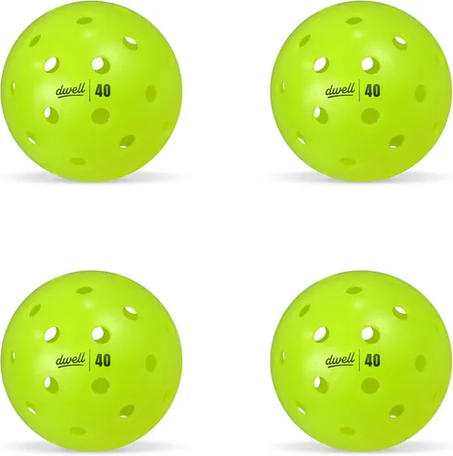 Vista 7 de DWELL Elite - Pelotas de pickleball de 40 agujeros, resistentes a las grietas, para deportes de pickleball al aire libre, pelota oficial de todo