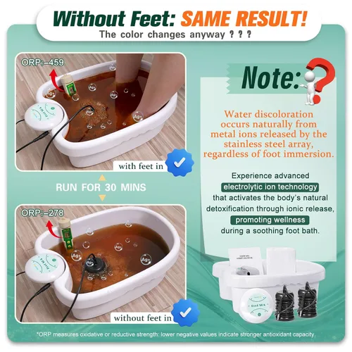 Vista 2 de veicomtech Máquina de desintoxicación iónica para baño de pies, limpieza iónica para uso doméstico, salón, club de spa de belleza