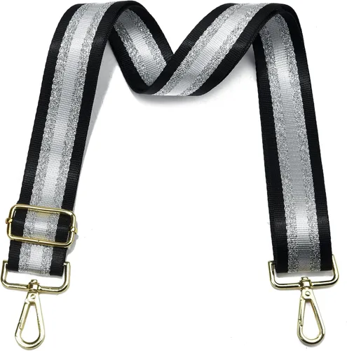 Vista 84 de LVYOUME Correa para bolso, accesorios plateados, correas anchas para bolsa, correa de hombro ajustable para bolsos