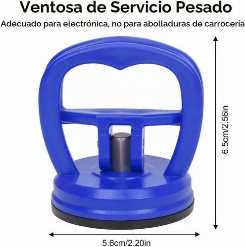 Vista 3 de STREBITO Ventosas de Alta Resistencia 2 Piezas Herramienta de Ventosas para Pantalla para iMac, iPhone, MacBook, iPad, TV, Teléfono, Portátil Azul
