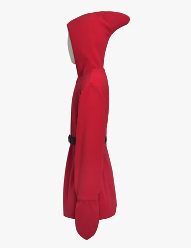 Vista 2 de Disfraz de chico tímido para niños, abrigo rojo