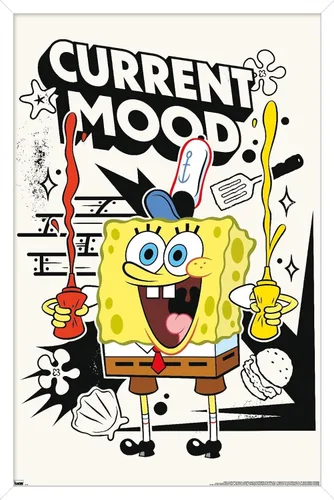 Vista 12 de Trends International Nickelodeon Bob Esponja - Póster de pared de humor actual, 22.4 pulgadas de largo x 14.7 pulgadas, versión enmarcada de madera