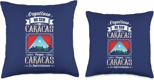 Vista 3 de The Heraldic of Caracas. Venezuela Love Orgulloso Ser De Caracas, Venezuela. Almohada de 16 x 16 pulgadas, multicolor