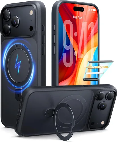 Vista 33 de TORRAS Funda magnética para iPhone 13 Pro Max de 6.7 pulgadas [compatible con Magsafe] con soporte, [protección contra caídas de grado militar] a