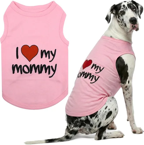 Vista 86 de Parisian Pet - Camiseta para perros y gatos, con texto en inglés Daddy's Girl, 2XS