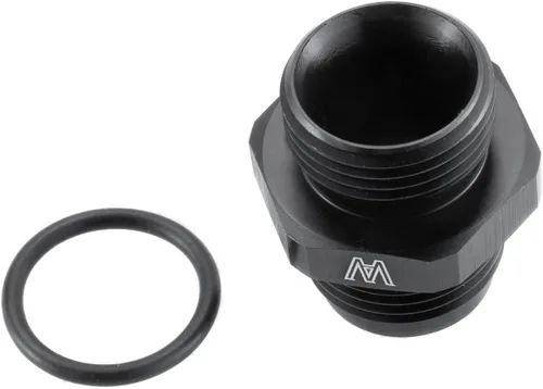 Vista 5 de 12AN Flare to -12 ORB O Ring Boss Fuel Pump Rail Adapter AN Fitting ORB Aluminio negro