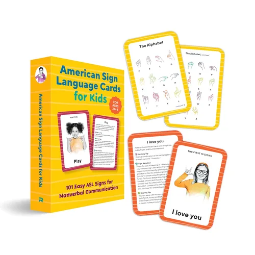 Vista 6 de American Sign Language Flash Cards for Kids 101 Easy ASL Signs for Nonverbal Communication