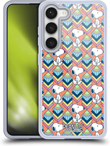 Vista 80 de Head Case Designs Snoopy Deco Dreams - Funda de gel con licencia oficial de Peanuts Blue Pattern [protección de grado militar] compatible con Google