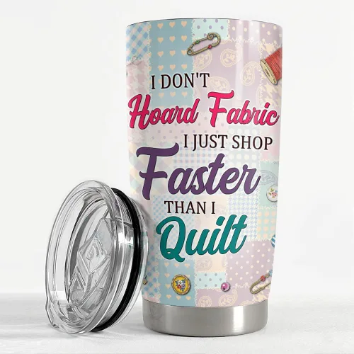 Vista 3 de SANDJEST Vaso de costura de 20 onzas para amantes de la costura, regalo para mujeres de alcantarillado, vasos aislados de acero inoxidable, taza