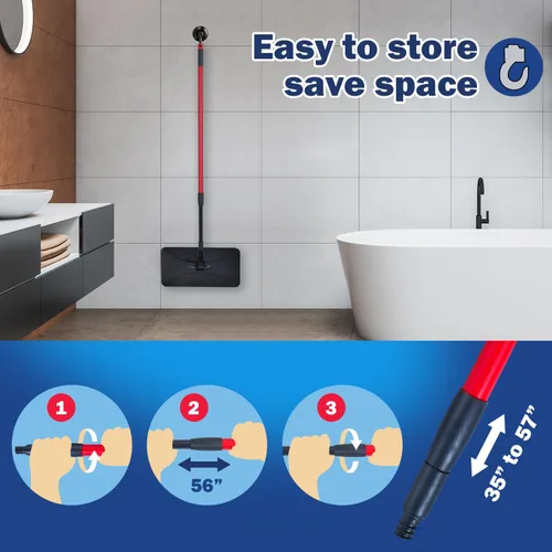Vista 7 de Matthew - Dos combinaciones de mopa de microfibra compatibles con mopa de microfibra Hardwood Floor'N More, lavables de 15 x 8 pulgadas, 6 repuestos