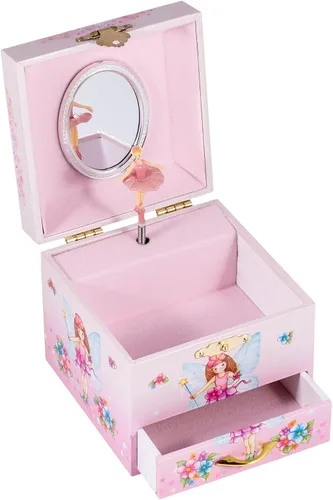 Vista 4 de Caja de música de hadas joyas Rosa de los niños