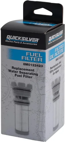 Vista 4 de Quicksilver 8M0122423 Elemento de filtro de combustible para motores fueraborda Mercury y Mariner seleccionados y motores de propulsión de popa