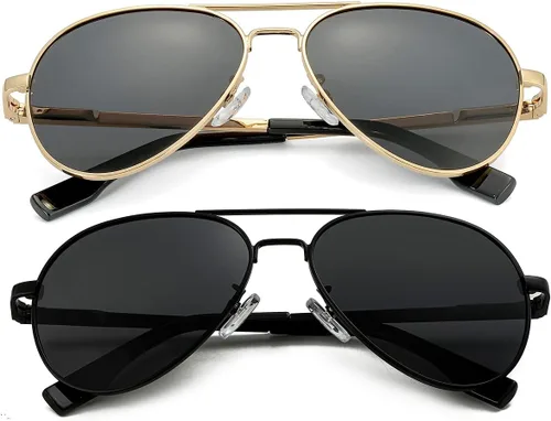 Vista 35 de Gafas de sol polarizadas de aviador pequeñas para niñas y niños de 4 a 16 años