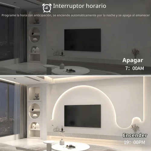 Vista 7 de Tira de luz LED COB de 32.8 pies, color blanco, regulable, CC de 24 V, 6000 K, cinta de luz LED flexible para dormitorio, con control remoto