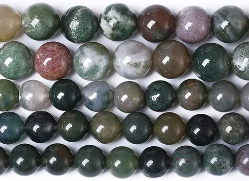 Vista 112 de 100 cuentas de piedra multicolor natural de 0.236 pulgadas (0.236 in), cuentas espaciadoras sueltas redondas para hacer pulseras, collares, aretes