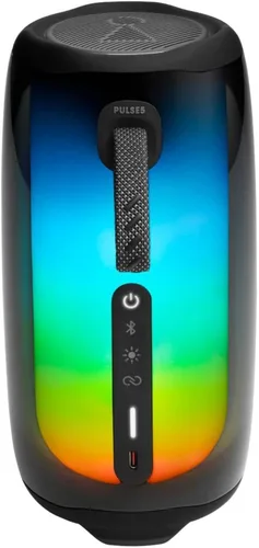 Vista 6 de JBL Pulse 5 - Altavoz Bluetooth portátil con luces deslumbrantes, sonido profesional original, color negro