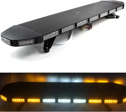 Vista 9 de Barra de luz estroboscópica LED de 47 pulgadas, 104 luces LED de auxilio, barra de luz intermitente de recuperación, flash de advertencia de 47IN