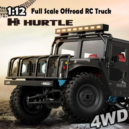 Vista 2 de 1/12 RC Crawler, 4WD Camión todoterreno de alta velocidad, RTR