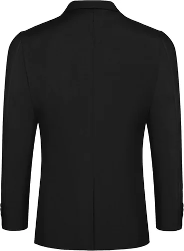 Vista 3 de COOFANDY Chaqueta casual para hombre, chaqueta deportiva ligera de dos botones