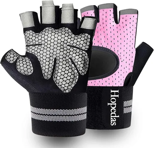 Vista 13 de Workout Gloves Weight Lifting Gloves Palm Support Protection for Men Women, Exercise Gloves Sports for Training, Fitness, Gym