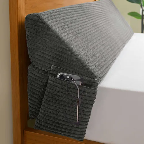Vista 9 de HIGOGOGO Almohada de Cuña Tamaño Twin para Hueco de Cabecero - Cuña Multifuncional para Colchón Relleno de Hueco de Cama Cierra el Espacio (0-7")