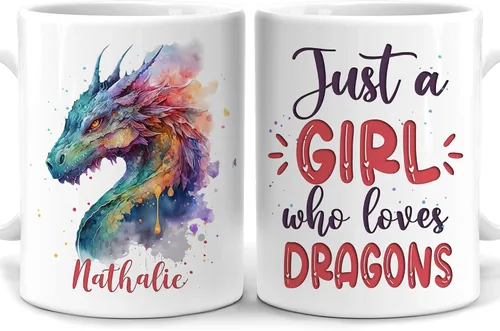 Vista 15 de Hyturtle Regalos Personalizados Amante de Osos - Taza de Café de Cerámica Just A Girl Who Loves Bears con Nombre Personalizado 11oz - Idea de Regalo
