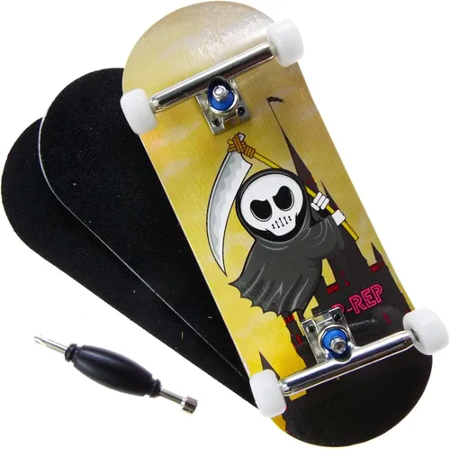 Vista 8 de P-REP V2 Performance Patineta Completa de Madera de 34mm - Alien Brain