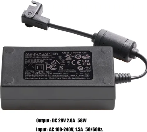 Vista 2 de ttmagic Fuente de poder universal para reclinable, adaptador AC/DC para reclinable, transformador de fuente de poder de 29V 2A con conector de 2