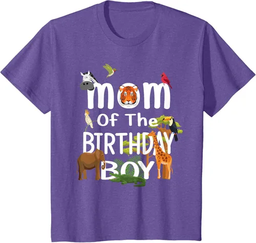 Vista 62 de Camiseta de fiesta de animales con temática de zoológico para niño de cumpleaños, Negro