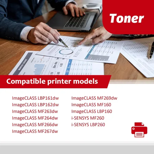 Vista 2 de Cartucho de tóner negro 051H de alta capacidad (paquete de 2) – Vsenk compatible con CRG051H 051H 051H Reemplazo de tóner para Canon 051H Toner
