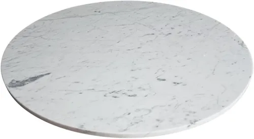 Vista 13 de Bandeja Giratoria de Mármol Lazy Susan Mesa de Comedor Centro de Mesa Plato de Servir Grande - 22 Pulgadas