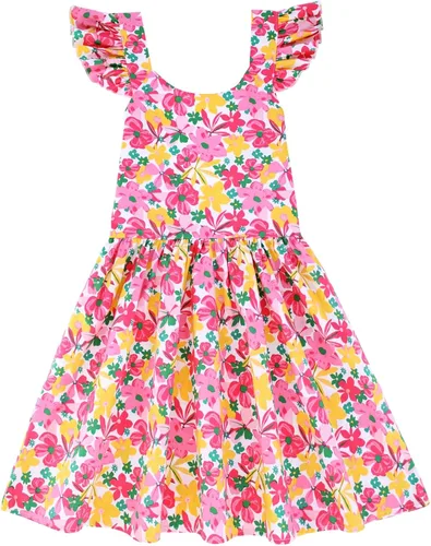 Vista 128 de Vestido de verano para niña, de algodón, con diseño floral