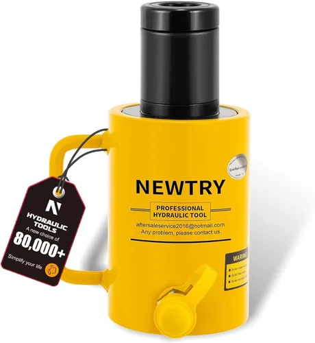 Vista 9 de NEWTRY Gato hidráulico hueco de 20 toneladas con cilindro de 2’’ de carrera Porta Power Ram de elevación industrial con retracción automática