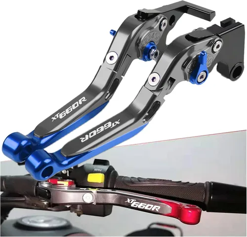 Vista 6 de Para Yamaha XT660R XT660 R 2014 2015 2016 2004-2017 Accesorios de motocicleta motocicleta ajustable extensible freno embrague palancas