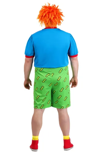 Vista 3 de Disfraz Plus Size de Chuckie de Rugrats de Nickelodeon para Hombre Multicolor