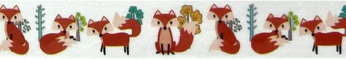 Vista 3 de allydrew Cinta adhesiva Washi, 0.591 in x 5M, zorro y floral