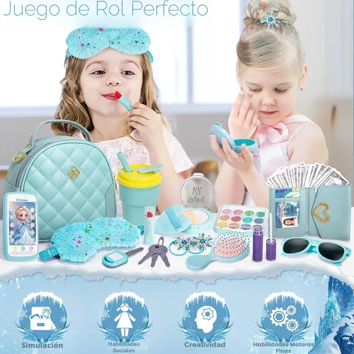 Vista 5 de Hohosunlar Bolso de regalo para niña de 3, 4, 5, 6, 7, 8, accesorios
