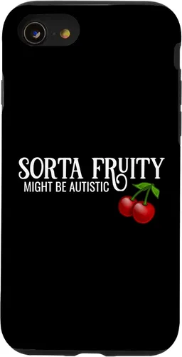 Vista 18 de Sorta Fruity Autistic Bisexual Queer Lesbian Autism Cherry Case for iPhone 16
