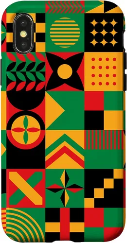Vista 5 de Funda para iPhone 14 Pro Max con patrón tribal africano orgullo afroamericano historia negra