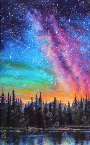 Vista 7 de DIAMOND ART CLUB - Juego de pintura con diamantes, lienzo de “Otoño en Leavenworth”, lienzo redondo 5D para principiantes, divertidas manualidades
