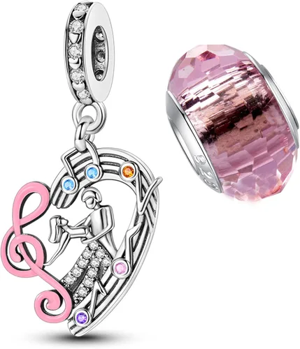 Vista 91 de LNQOBU Happy Life - Colgante para pulseras de abalorios, plata de ley 925 para mujer (con un espaciador de cuentas)