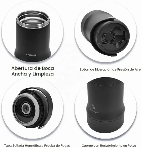 Vista 4 de Ideus Termo de sopa con cuchara plegable y cuenco de 20 onzas, lonchera Bento todo en uno aislada de acero inoxidable a prueba de fugas, contenedor