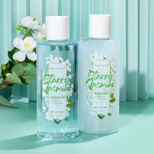 Vista 4 de Regalos de spa para mujeres, juegos de regalo de spa para mujeres, juego de regalo de ducha corporal y tierra con baño de burbujas, gel de ducha