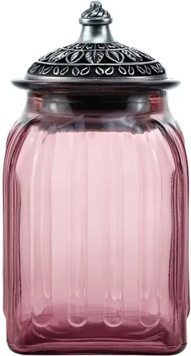Vista 19 de Tarro de cristal vintage para dulces con tapa, tarro de alimentos, frasco de nueces, joyero, para boda, dulces, bufé, almacenamiento de cocina